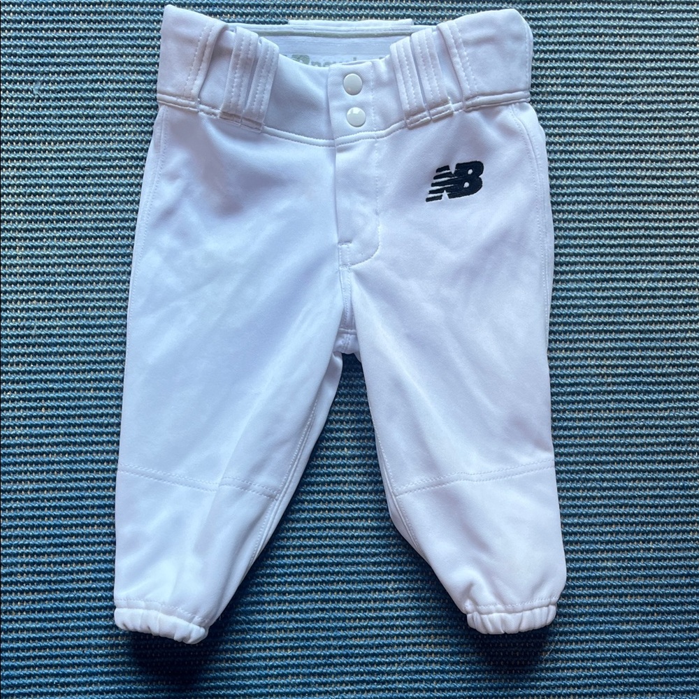 New Balance Kids White Baseball Pants (short)